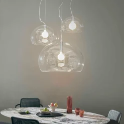 Kartell FL/Y suspension LED, transparent| Suspensions Led|Suspensions