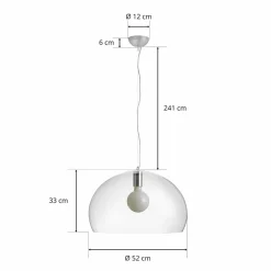 Kartell FL/Y suspension LED, transparent| Suspensions Led|Suspensions