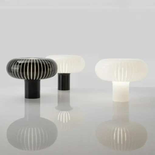 Kartell lampe à poser Teresa, blanc, Ø 50 cm, PMMA recyclé| Lampes À Poser Led|Lampes À Poser Et Lampes De Table