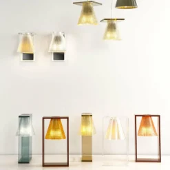 Kartell Light-Air lampe à poser, abat-jour tissu| Lampes À Poser Led|Lampes À Poser Et Lampes De Table