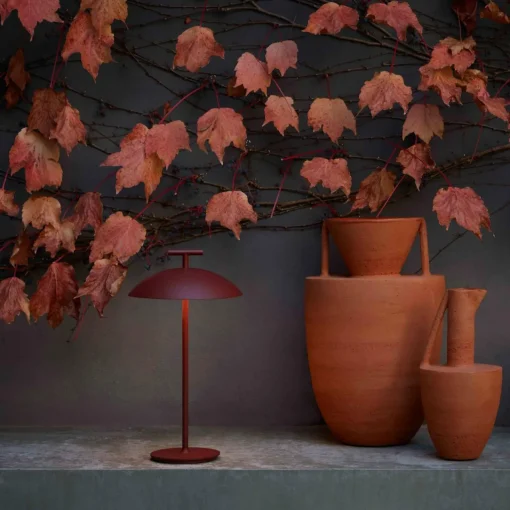Kartell Mini Geen-A lampe table LED 2 700 K rouge| Lampes À Poser Led|Lampes À Poser Et Lampes De Table