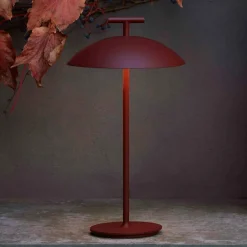 Kartell Mini Geen-A lampe table LED 2 700 K rouge| Lampes À Poser Led|Lampes À Poser Et Lampes De Table