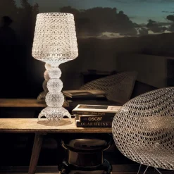 Kartell Mini Kabuki - lampe table LED, transparent| Lampes À Poser Led|Lampes À Poser Et Lampes De Table