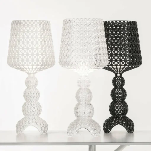 Kartell Mini Kabuki - lampe table LED, transparent| Lampes À Poser Led|Lampes À Poser Et Lampes De Table