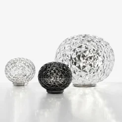 Kartell Mini Planet lampe à poser LED, gris fumé| Lampes À Poser Led|Lampes À Poser Et Lampes De Table