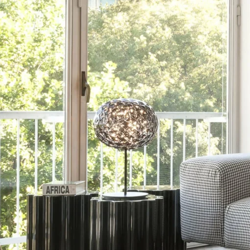 Kartell Planet lampe à poser LED, pied, gris fumée| Lampes À Poser Led|Lampes À Poser Et Lampes De Table