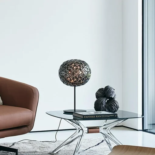 Kartell Planet lampe à poser LED, pied, gris fumée| Lampes À Poser Led|Lampes À Poser Et Lampes De Table
