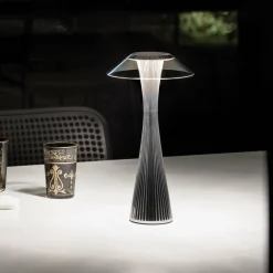 Kartell Space - lampe à poser designer LED, titane| Lampes À Poser Led|Lampes À Poser Et Lampes De Table