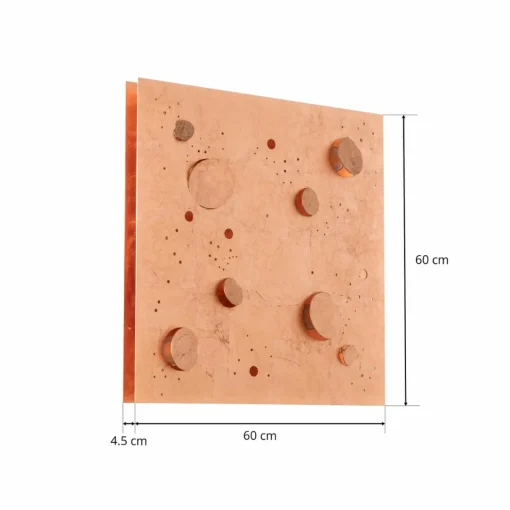 Knikerboker Buchi applique 60x60 cm feuille cuivre| Appliques Murales Led|Appliques Murales