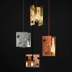 Knikerboker Buchi suspension 11x11x23 cm dorée| Suspensions Led|Suspensions