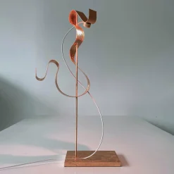 Knikerboker Curve lampe à poser LED feuille cuivre| Lampes À Poser Led|Lampes À Poser Et Lampes De Table