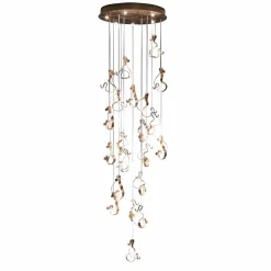 Knikerboker Curve suspension LED 20 lampes bronze| Suspensions Led|Suspensions