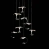 Knikerboker Le Gigine suspension 8 lampes argentée| Suspensions Led|Suspensions