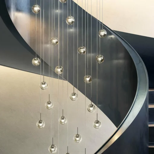 Kundalini Dew suspension LED, à une lampe chromée| Suspensions Led|Suspensions