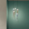 Kundalini Jer 1 suspension LED, bleu fumée| Suspensions Led|Suspensions
