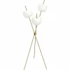 Kundalini Kushi - lampadaire LED moderne, laiton| Lampadaires Led|Lampadaires