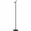 Lindby Lampadaire à éclairage indirect LED Malea, noir| Lampadaires Led|Lampadaires
