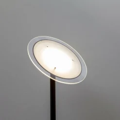 Lindby Lampadaire à éclairage indirect LED Malea, noir| Lampadaires Led|Lampadaires