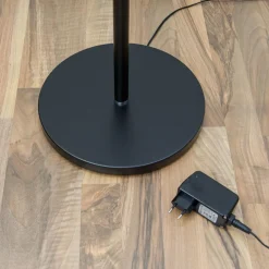 Lindby Lampadaire à éclairage indirect LED Malea, noir| Lampadaires Led|Lampadaires
