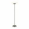 Lindby Lampadaire à éclairage indirect LED Ragna nickel mat, verre/métal,| Lampadaires Led|Lampadaires