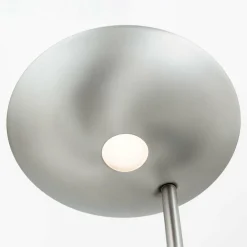 ORION Lampadaire à éclairage indirect Cobra avec liseuse nickel| Lampadaires Led|Lampadaires