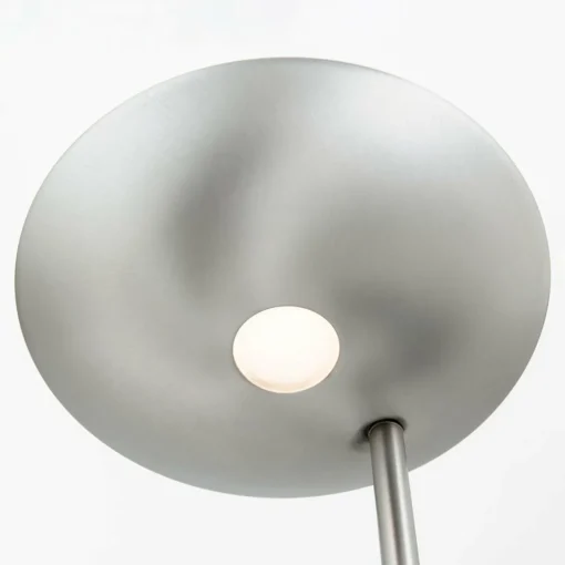 ORION Lampadaire à éclairage indirect Cobra avec liseuse nickel| Lampadaires Led|Lampadaires
