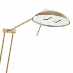 Knapstein Lampadaire à éclairage indirect LED Jona, liseuse, laiton mat| Lampadaires Led|Lampadaires