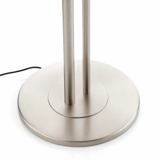Knapstein Lampadaire à éclairage indirect LED Jona, liseuse, nickel mat| Lampadaires Led|Lampadaires