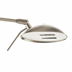 Knapstein Lampadaire à éclairage indirect LED Jona, liseuse, nickel mat| Lampadaires Led|Lampadaires