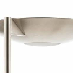 Knapstein Lampadaire à éclairage indirect LED Jona, liseuse, nickel mat| Lampadaires Led|Lampadaires
