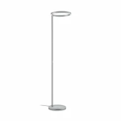 Knapstein Lampadaire à éclairage indirect LED, nickel mat, commande gestuelle| Lampadaires Led|Lampadaires