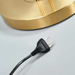 Lindby Lampadaire à éclairage indirect Eda avec variateur, laiton| Lampadaires Led|Lampadaires