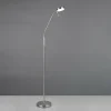 Reality Leuchten Lampadaire à LED rechargeables Moreno, nickel mat, CCT, intensité variable| Lampadaires Led|Lampadaires