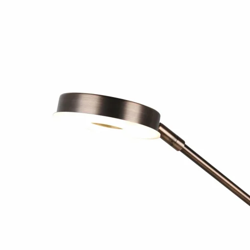 Trio Lighting Lampadaire indir. LED Barrie liseuse laiton ancien| Lampadaires Led|Lampadaires