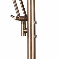 Trio Lighting Lampadaire indir. LED Barrie liseuse laiton ancien| Lampadaires Led|Lampadaires