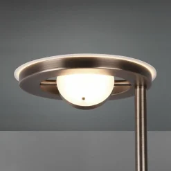 Trio Lighting Lampadaire indir. LED Barrie liseuse laiton ancien| Lampadaires Led|Lampadaires