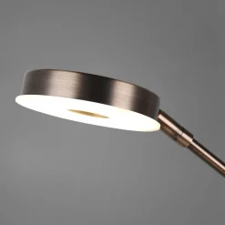 Trio Lighting Lampadaire indir. LED Barrie liseuse laiton ancien| Lampadaires Led|Lampadaires