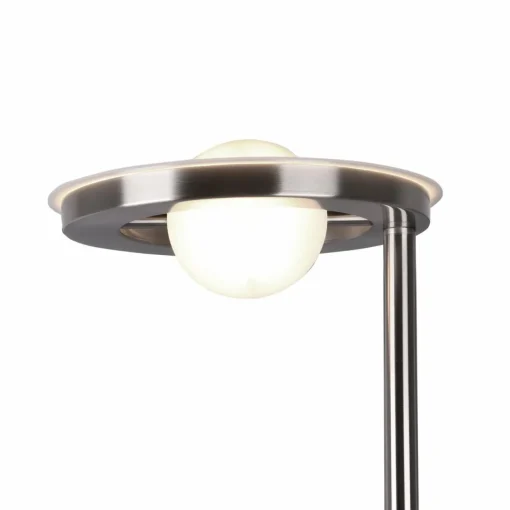 Trio Lighting Lampadaire indirect LED Barrie liseuse, nickel mat| Lampadaires Led|Lampadaires