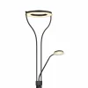 Globo Lampadaire indirect LED Ebro avec liseuse LED, dim| Lampadaires Led|Lampadaires