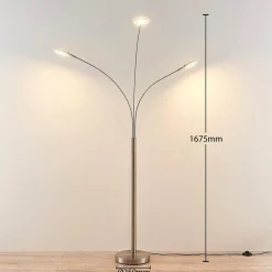 Lindby Lampadaire LED Anea à 3 lampes| Lampadaires Led|Lampadaires