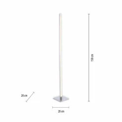 JUST LIGHT. Lampadaire LED Bella, droit, pied angulaire, acier| Lampadaires Led|Lampadaires