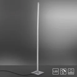 JUST LIGHT. Lampadaire LED Bella, droit, pied angulaire, acier| Lampadaires Led|Lampadaires