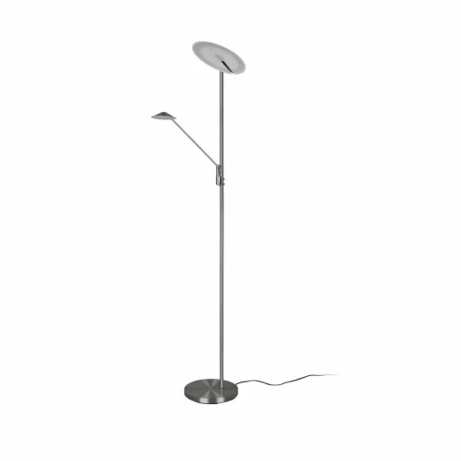 Trio Lighting Lampadaire LED Brantford liseuse, nickel mat| Lampadaires Led|Lampadaires