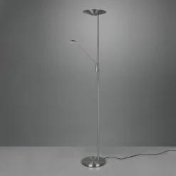 Trio Lighting Lampadaire LED Brantford liseuse, nickel mat| Lampadaires Led|Lampadaires