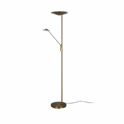 Trio Lighting Lampadaire LED Brantford liseuse, laiton ancien| Lampadaires Led|Lampadaires