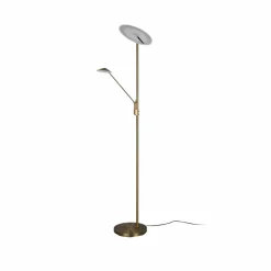 Trio Lighting Lampadaire LED Brantford liseuse, laiton ancien| Lampadaires Led|Lampadaires