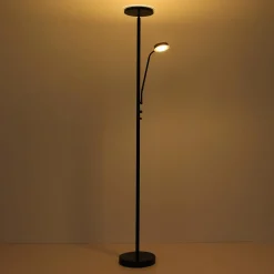 Globo Lampadaire LED Ernst avec bras souple, noir| Lampadaires Led|Lampadaires