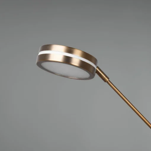 Trio Lighting Lampadaire LED Franklin, liseuse, laiton ancien| Lampadaires Led|Lampadaires