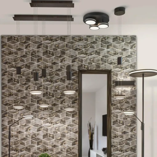 Trio Lighting Lampadaire LED Franklin, liseuse, anthracite| Lampadaires Led|Lampadaires