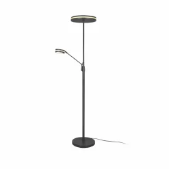 Trio Lighting Lampadaire LED Franklin, liseuse, anthracite| Lampadaires Led|Lampadaires